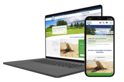 Screenshot von TURF Golf- und Sportrasen Webseite